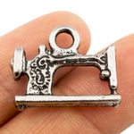 Tibetan Silver Sewing Machine Charm Pendant