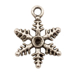 Tibetan Silver Snowflake Charm Pendant