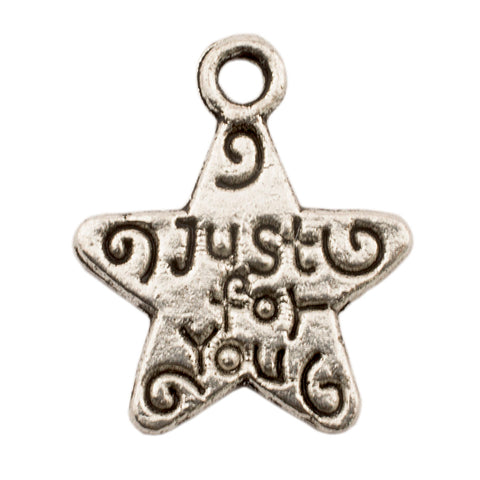 Tibetan Silver Just-for-You Star Charm Pendant