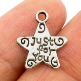 Tibetan Silver Just-for-You Star Charm Pendant