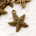 Tibetan Antique Bronze Starfish Charm Pendant