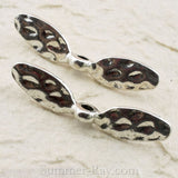Tibetan Antique Silver Double Wings Spacer Beads