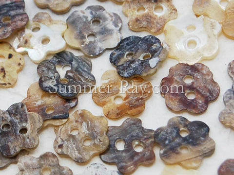 Seashell Buttons - Daisy 50 pieces