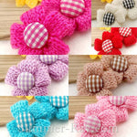 Five Petal Flower Crochet Embellishments