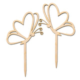 Wooden Butterfly Cupcake Topper Wedding Birthday Party Decorations