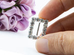 Diamante Rhinestone Rectangle Buckles