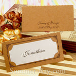 Personalized Vintage Frame Double-Layered Wedding Place Card