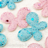 Fabric Embellishment - Glitter Butterfly 100 pieces