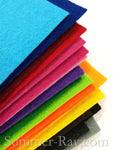 Felt Sheets 2mm - 8 pieces in Colors of Your Choice