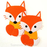 Felt Cut Out - Fox with or without Iron on Backing