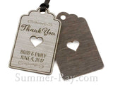 Personalized Laser Engraved Formica Wedding Gift Tags