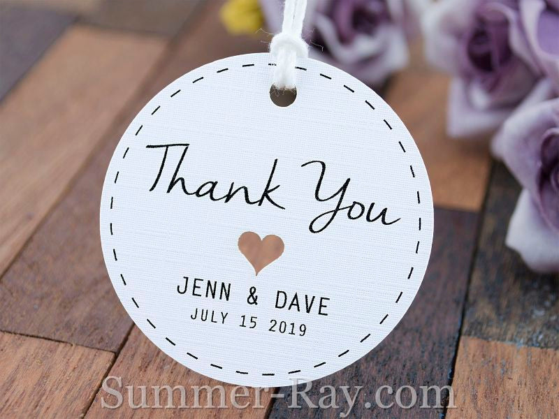 Personalized White Vintage Lace Wedding Favor Tags/ Thank You Tags/ Gi –