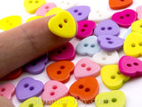 Doll Buttons Heart (2eye) - 100 pieces