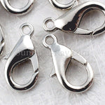 White Gold Plated Lobster Clasps