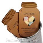 Personalized Kraft Mason Jar Gift Tags for Candy Pouch