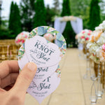 Personalized We Tied The Knot so Have a Shot Mini Liquor Bottle Hang Tags Wedding Bridal Shower