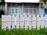 Miniature Fence - in the front lawn