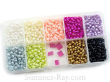 Pearl Hearts 4mm in Storage Box - 3600 pieces