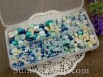 Flat Back Pearls Blue Series in Storage Box - 2000 pieces