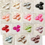 Pearl Heart 15mm - 100 or 1000 pieces