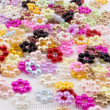 Pearl Beaded Flowers 8mm - 100, 1000 or 2000 pieces
