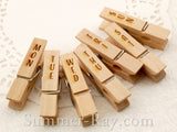 Wooden Peg Engraved Days with Magnet