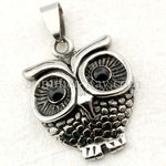 Stainless Steel Owl Pendant - (1) one