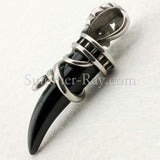 Stainless Steel Lone Wolf Fang Pendant - (1) one