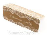 Personalized Printed Lace Place Card Escort Card