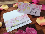 Personalized Love Story Under the Maple Tree Wedding Place Cards/Escort Cards
