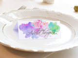 Watercolor Floral Design Wedding Place Cards/Seating Cards/Escort Cards