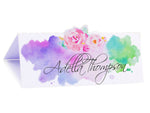Watercolor Floral Design Wedding Place Cards/Seating Cards/Escort Cards