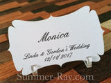 Personalized Elegant Place Card with Acrylic Holders