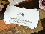 Personalized Elegant Place Card with Acrylic Holders