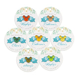 Baby Shower Ready to Pop Favor Gift Tags with Mixed Color Rhinestone