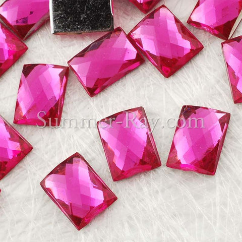 Wholesale FINGERINSPIRE 64 Pcs 4 Shapes Pointed Back Rhinestone Glass Rhinestones  Gems Pink AB Color Rectangle/Teardrop/Heart/Oval Crystal Jewels  Embelishments with Silver Plated Back for Craft Making 