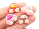 Cabochon Resin Beetle Cars