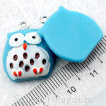 Cabochon Resin Spotted Owl with Eye Bolt