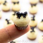 Cabochon Resin Cupcake with Bow