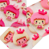 Cabochon Resin Doll with Crown