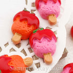 Cabochon Resin Strawberry Sauce Popsicles