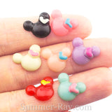 Cabochon Resin Mouse with Heart