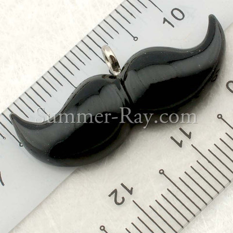 Cabochon Resin Mustache with Eye Bolt