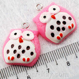 Cabochon Resin Mixed Owl/Burger/Ice Cream/Heart/Strawberry/Gingerbread/Pencil/Candy with Eye Bolt