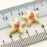 Cabochon Resin Starfish with Heart