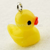 Cabochon Resin Rubber Ducky with Eye Bolt