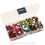 Rhinestones 7mm Mixed Color in Storage Box - 1000 or 1500 pieces