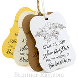 Personalized Little Violin Save the Date (II) Tags with Twine