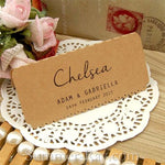 Personalized Vintage Lace Wedding Place Card