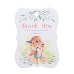 Alpaca Thank You for Showering Us with so Much Love Baby Shower Thank You Tags Favor Tags